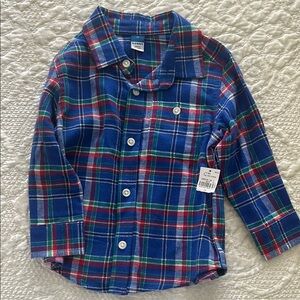 Button down plaid shirt